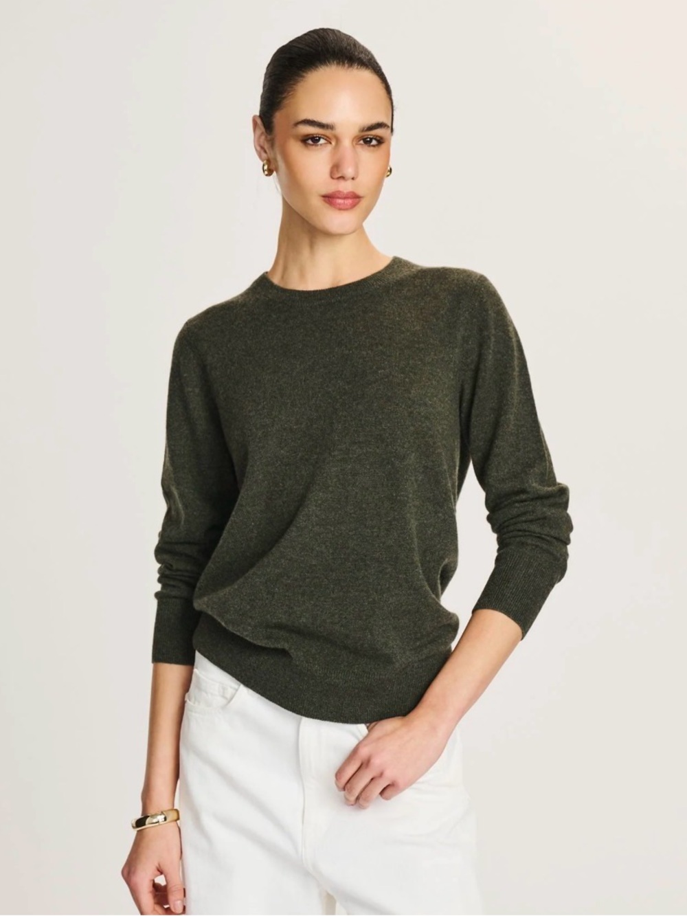 New NAADAM Olive Cashmere Sweater XXS